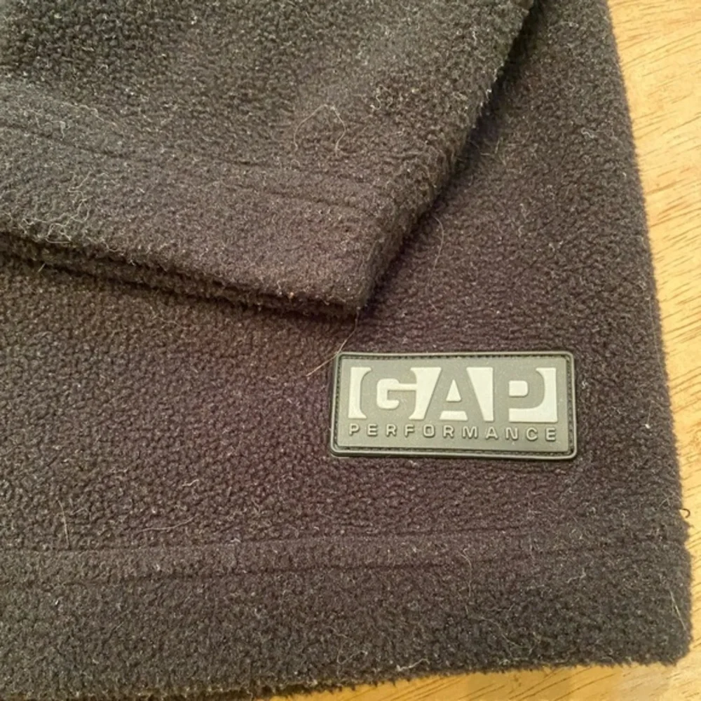 Vintage Gap Unisex‎ Youth Size 5-6 (Small) Black Fleece Quarter Zip Pullover